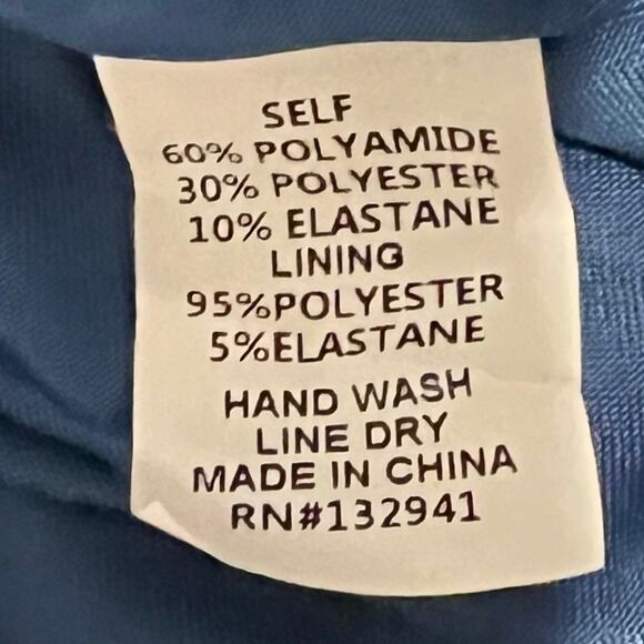 Amanda Uprichard Floral Stretch Lace Dress Blue Size Small - Picture 7 of 7